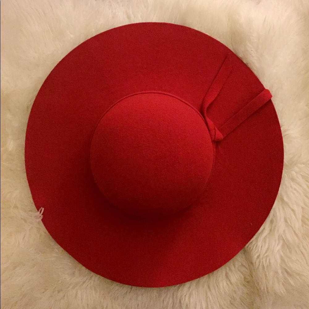 BNWOT Red Floppy Fleece Hat